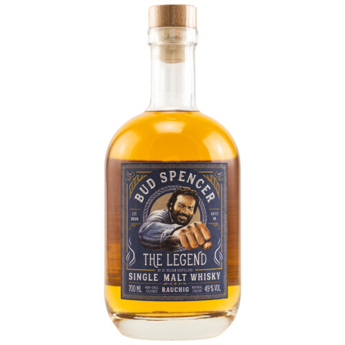 St. Kilian Bud Spencer Whisky | The Legend Rauchig Batch 2 | Single Malt aus Deutschland | 49% Vol. 0.70l
