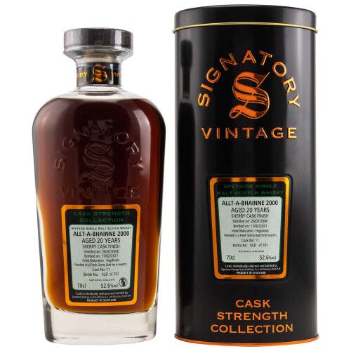 Allt-A-Bhainne 20 YO Sherry Cask No. 11 Whisky 52,6% Vol. 0.70l