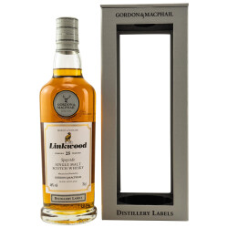 Linkwood 25 Jahre Distillery Labels Gordon & MacPhail...