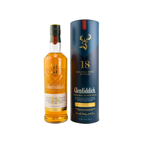 Glenfiddich 18 Jahre Small Batch Reserve Whisky 0,70l 40% vol.