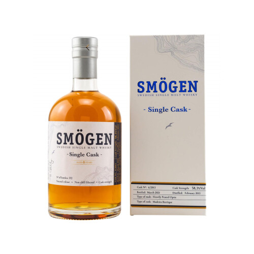 Sm&ouml;gen 2013/2021 - 8 YO Single Cask 6/2013 Whisky 0,50l 58,3%