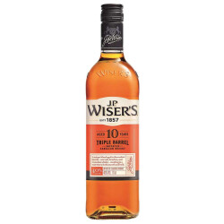 J.P. Wisers 10 Jahre Triple Barrel Whisky 40% vol. 0,70l
