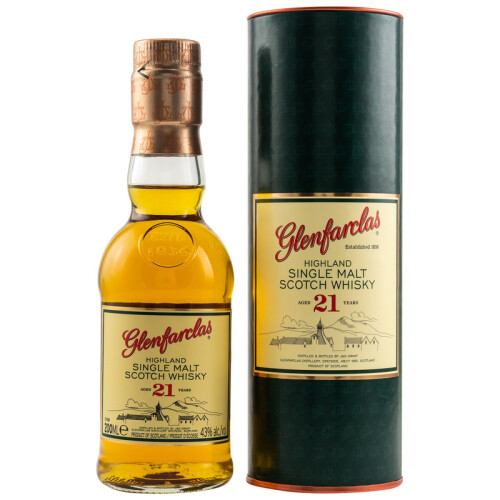 Glenfarclas 21 Jahre Single Malt Whisky Mini 43% 200ml