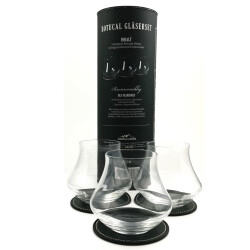 Botucal Rum Set: 3 Gläser + 3 Untersetzer