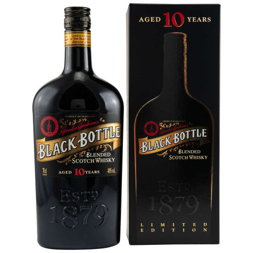 Black Bottle 10 Jahre | Schottischer Blended Whisky mit Geschenkbox | Limitierte Auflage - 40% 0,70l